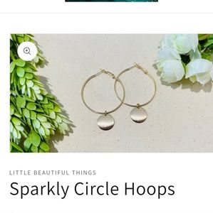 Sparkly circle hoops